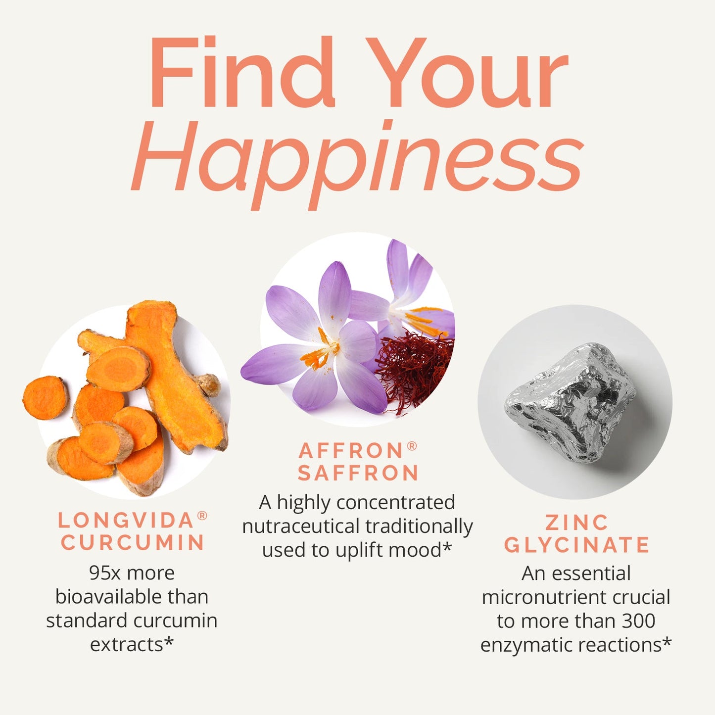 BrainMD Dr. Amen Happy Saffron Plus – with Saffron Flower Extract, Curcumin & Zinc – Vegan & Gluten-Free